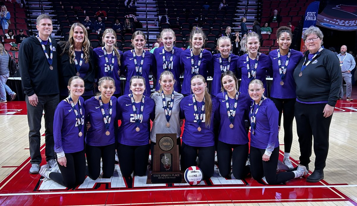2⃣0⃣2⃣4⃣ #IHSA GIRLS VOLLEYBALL STATE FINALS🏐🏆 
 💚Presented by COUNTRY Financial 
 🏟️CEFCU Arena | Normal 
 
 🏐CLASS 2⃣A RESULTS🏐 
 🥇Mater Dei
 🥈Central Catholic 
 🥉Timothy Christian 
 🏅El Paso Gridley 
 
 🏆Congratulations to Mater Dei on winning its ninth🏐state title!