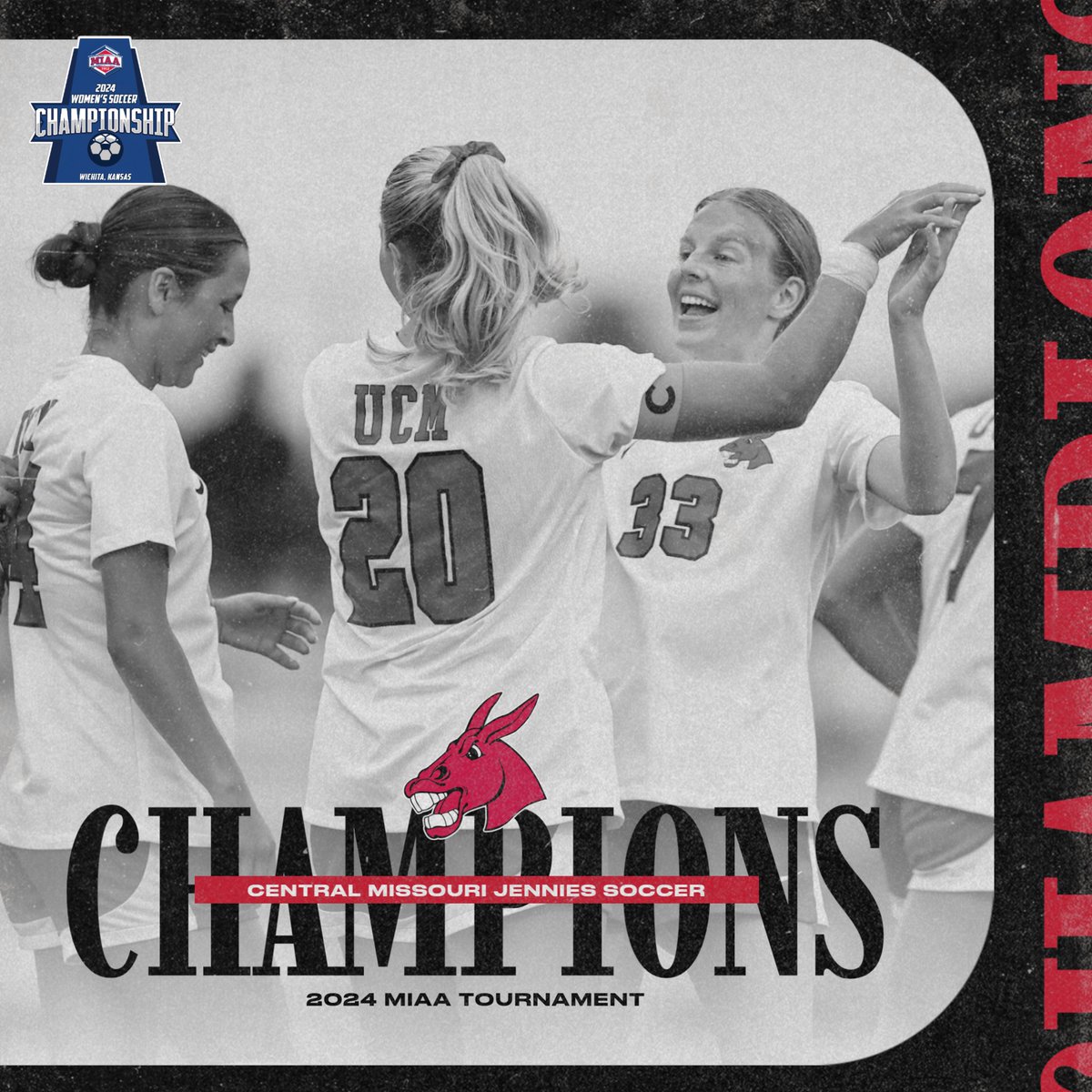 FINAL | (3) Central Missouri 1, (4) Central Oklahoma 0

Your 2024 <a href="/TheMIAA/">The MIAA</a> Tournament Champions!!

#teamUCM