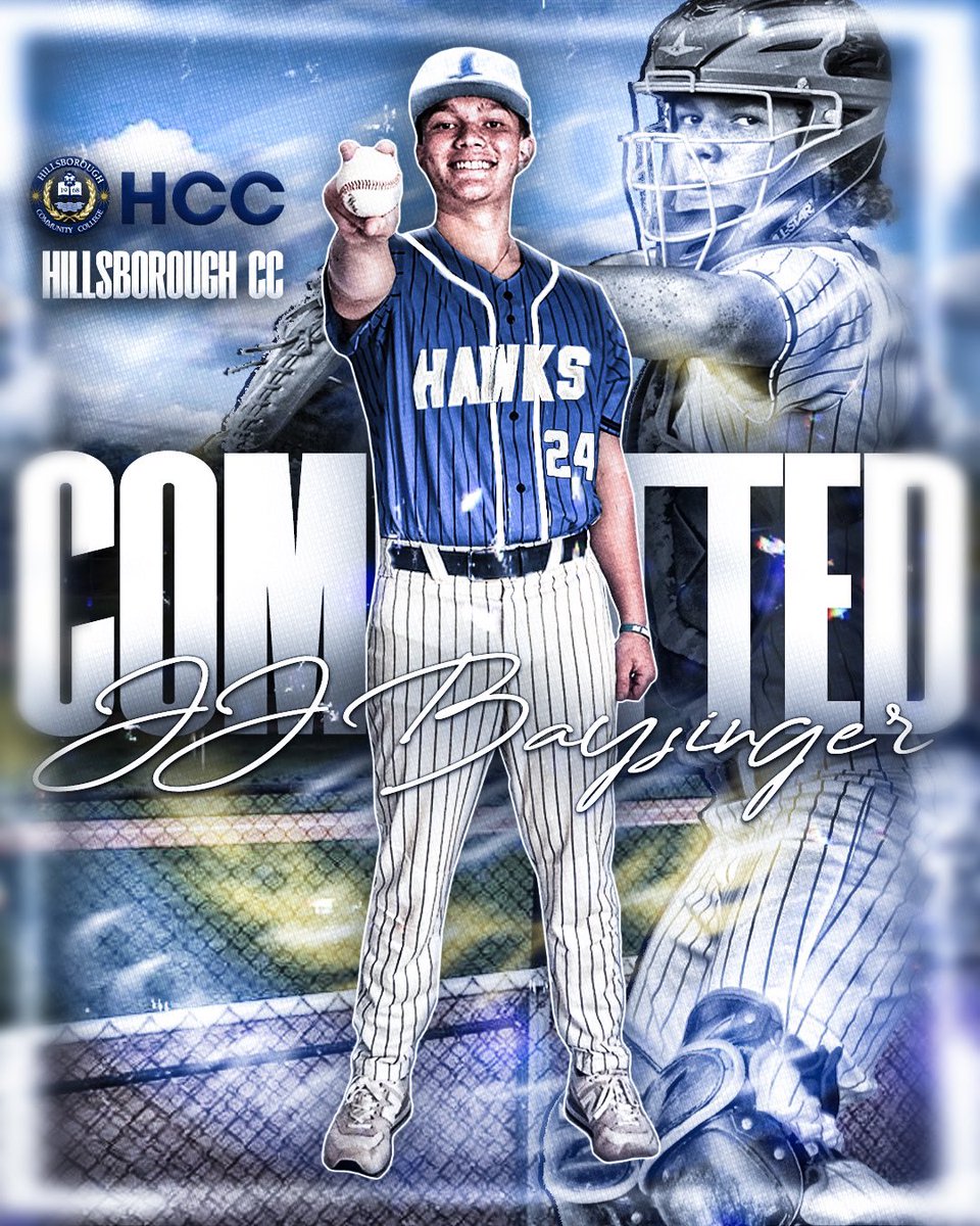 I am pleased to  announce my commitment to Hillsborough Community College. I am excited to embark on this new chapter and look forward to the opportunities and experiences that lie ahead. GO Hawks!! #committed #HCC