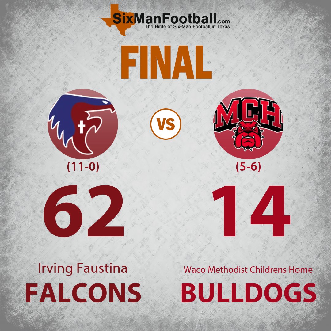sixmanfb's tweet photo. And just like that, the first #sixmanfootball State Championship of 2024 is in the books! Congrats to the 2024 TCAF State Champion Falcons! #txhsfb https://t.co/3orljck12K