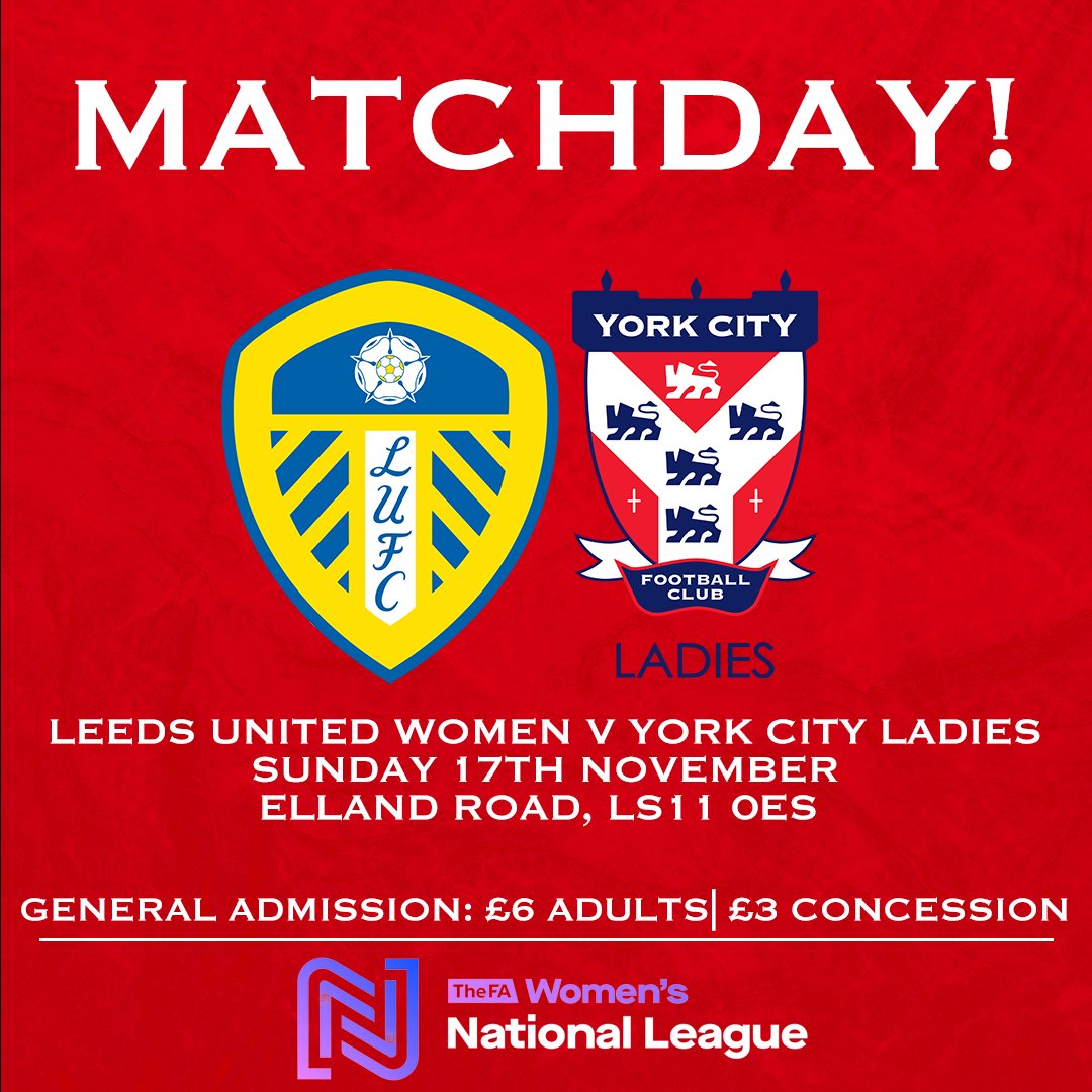 An afternoon at Elland Road awaits! 👏

IT'S MATCHDAY!

🎟The West Stand Ticket Office will be open from 10am until 2:30pm for those still wanting to buy tickets

#YCLFC #MinsterBelles