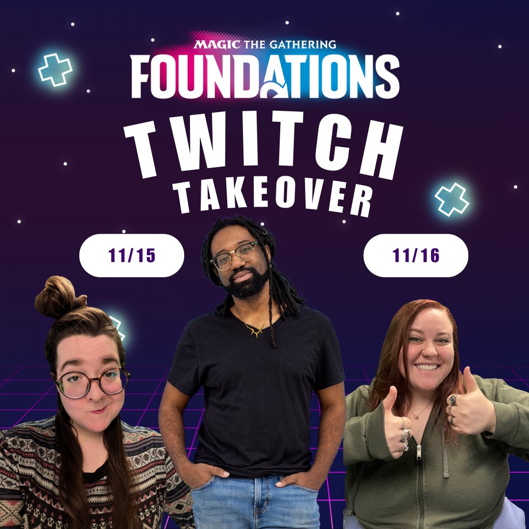 GirlPodMTG ✨➡️ Bluesky (@girlpodmtg) on Twitter photo Come over to <a href="/kurohitsuki/">「Kurohitsuki」✈️ MCVegas</a> 's channel tonight at 6 to finish up our #MTGFoundations call-in stream! We still have so many fun cards to go over and friends to talk to 🥳
#MTGAmbassador Come over to <a href="/kurohitsuki/">「Kurohitsuki」✈️ MCVegas</a> 's channel tonight at 6 to finish up our #MTGFoundations call-in stream! We still have so many fun cards to go over and friends to talk to 🥳
#MTGAmbassador
