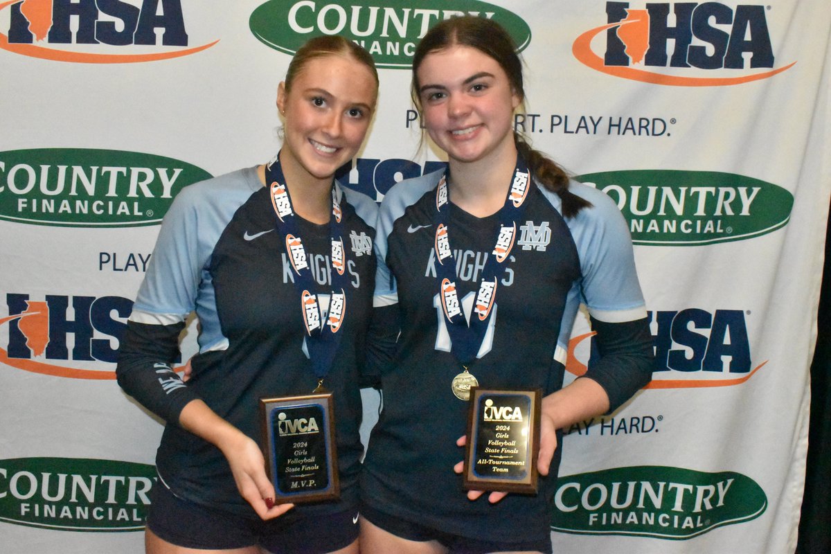 mwilson_Banner's tweet photo. Congrats to Mater Dei's Addison Nenninger and Avery Wuebbels for being named to the all-tournament team for the Class 2A state tournament. Nenninger was named the tournament MVP for the second straight year. https://t.co/BtreWX2MsD