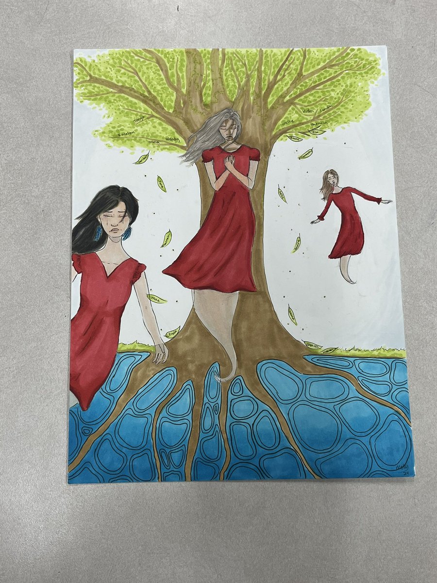 So many moving pieces of art in the grade 8 French immersion classes. Bravo!