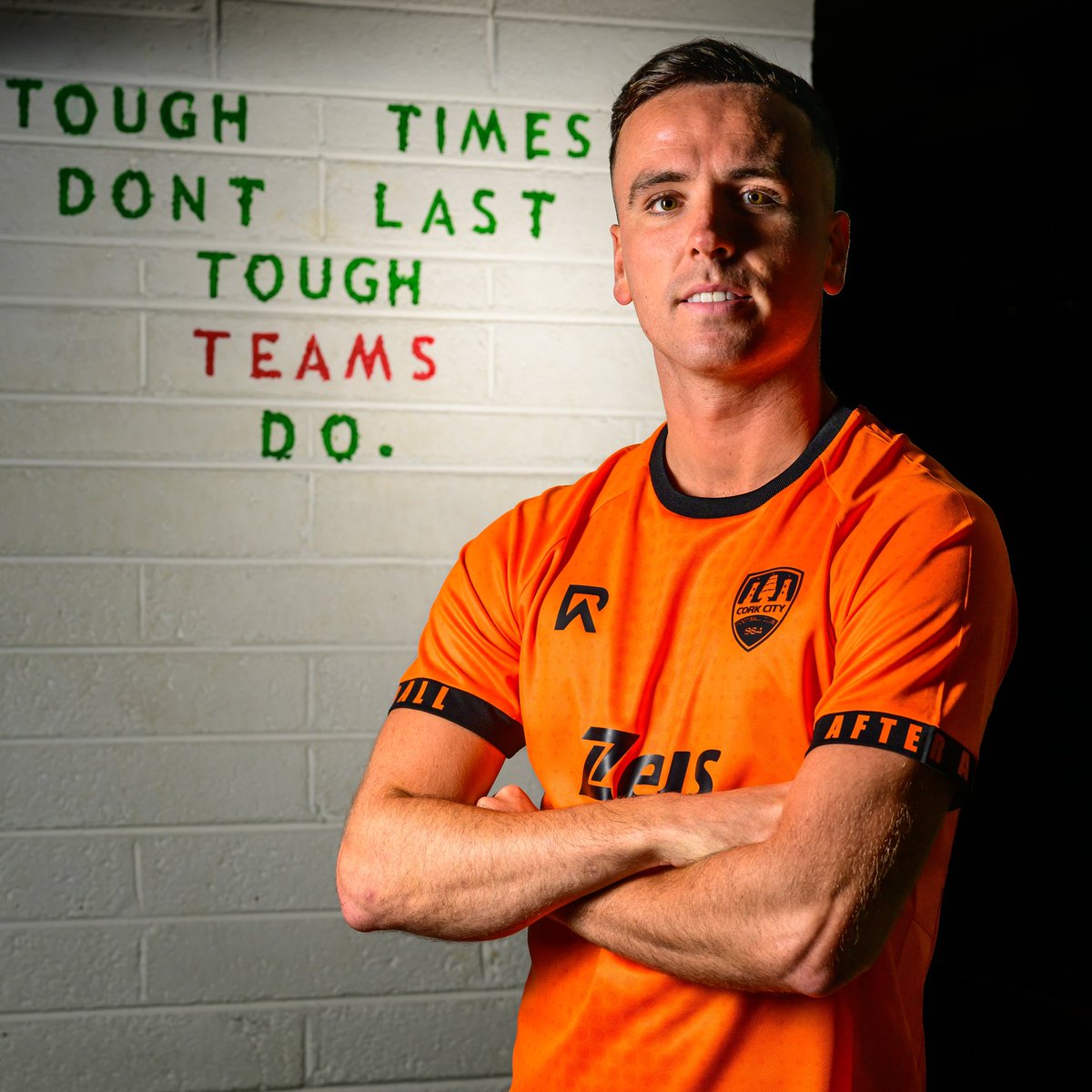 CorkCityFC's tweet photo. A first look at our 2025 Away Kit, a collaboration with iconic Cork band, The Frank &amp; Walters.

Available tomorrow morning, 10am.

“After all, I really love you” 🧡

#CCFC84 🇮🇹 https://t.co/YaNu1u5Jqm