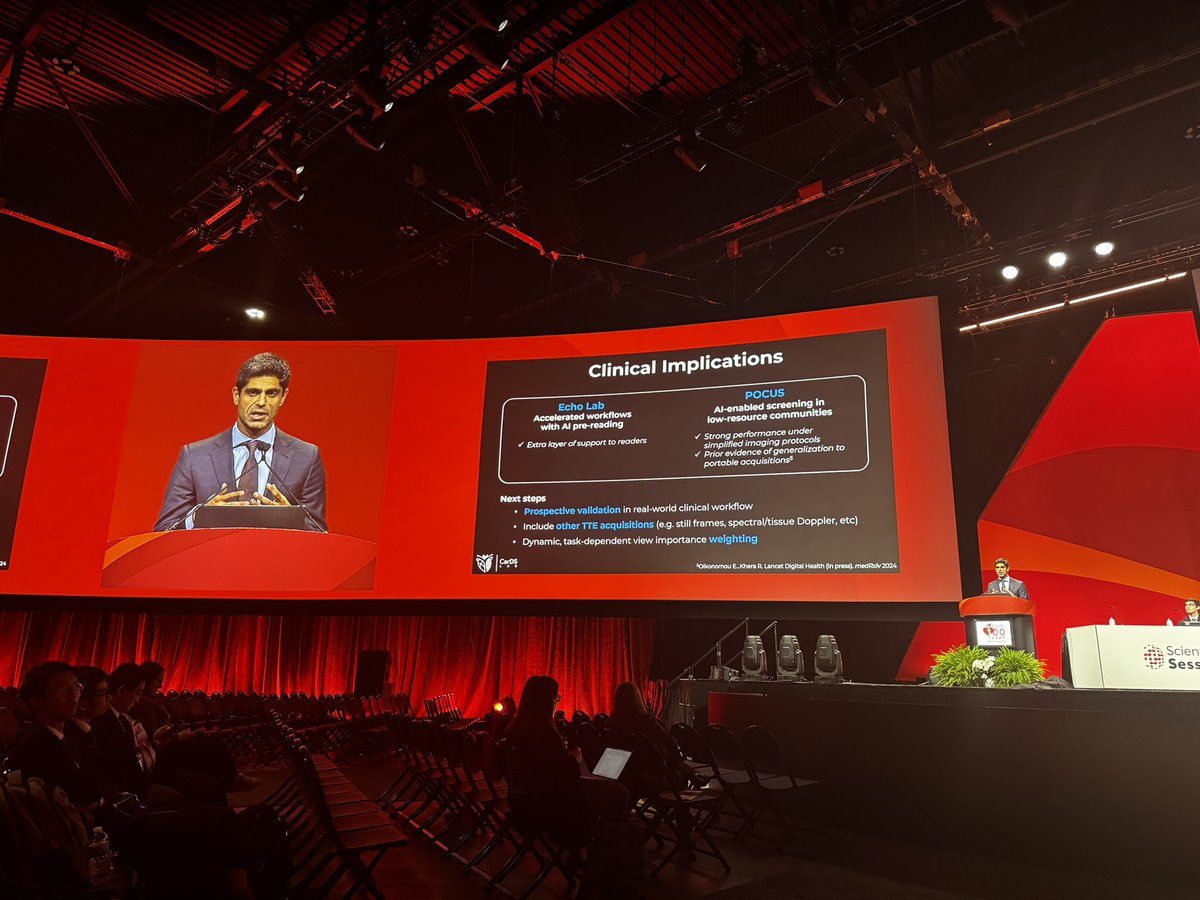 In an incredible presentation <a href="/rohan_khera/">Rohan Khera</a> &amp; <a href="/giholste/">Greg Holste</a> release PanEcho as a late-breaking science at <a href="/AHAMeetings/">AHAMeetings</a> #AHA24. Check out our open access model at CarDS-Lab.org/PanEcho <a href="/cards_lab/">CarDS Lab</a> 

 <a href="/AHAScience/">AHA Science</a> <a href="/YaleMed/">Yale School of Medicine</a>