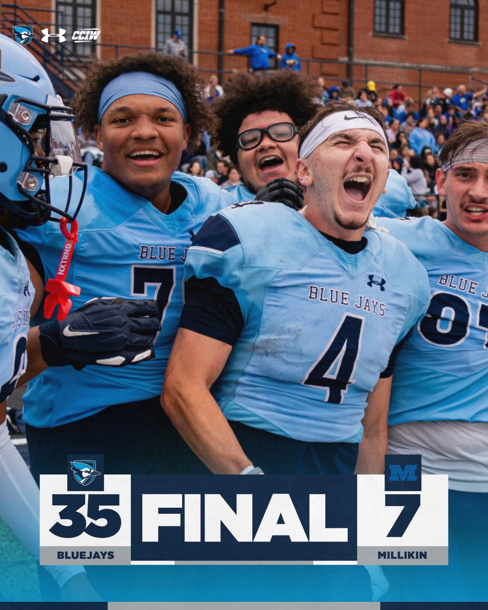 .@elmhurstu_fb takes down the Big Blue on senior day!! #FlyJaysFly