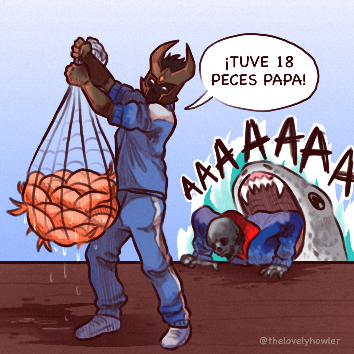 TheLovelyHowler's tweet image. Resumen del primer juego de los #SquidCraftGame3 con @SoyFarfadox y @ElRichMC 🎣 ✨