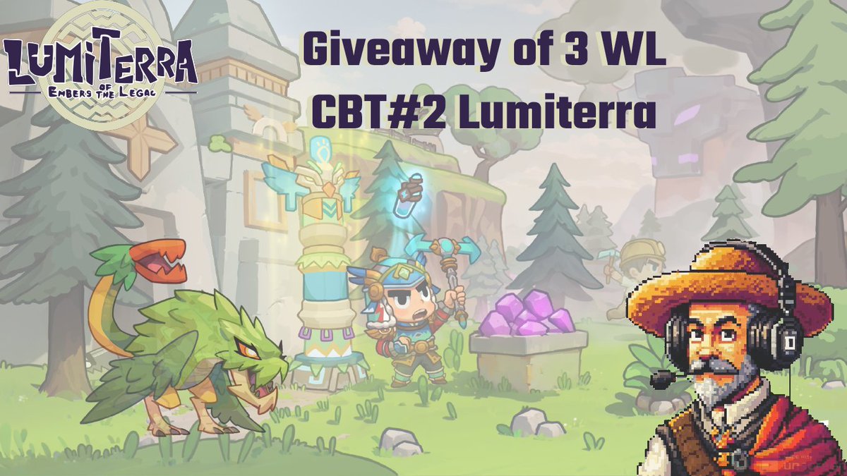 ToxicQuijote's tweet photo. ⚔️WL Giveaway for #Lumiterra⚔️

Win one of the 3 WL to be part of the #CBT2   of @LumiterraGame , you just have to complete these steps:

⚔️Follow @DonQuijote_OLA 
⚔️Give MG and RT to this post.
⚔️Tag two friends and comment on the Ronin wallet you will use to play.
Good luck to everyone, the winners will be announced in 24 hours.