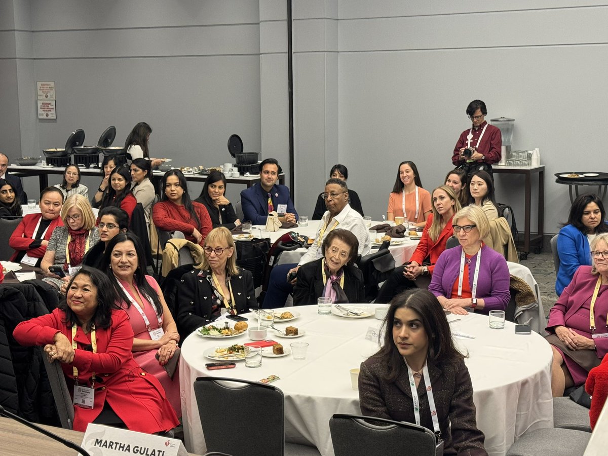 Monika Sanghavi MD, FACC (@monsangh) on Twitter photo What an amazing gathering of #AHAWIC and allies! So many great takeaways! #AHA2024
Congratulations to the #WIC Mentoring Award Winner <a href="/avolgman/">AnnabelleVolgman MD</a>!!
Thank you to our ⭐️panel!
<a href="/DrMarthaGulati/">Dr. Martha Gulati ♥️🫀❤️🩹🇨🇦</a>
<a href="/drstaceyrosen/">Stacey Rosen, M.D.</a>
<a href="/Drroxmehran/">Dr Roxana Mehran</a>
<a href="/EldrinL/">Eldrin Lewis</a>
And to our guest of honor:
<a href="/NanetteWenger/">Nanette Wenger</a> What an amazing gathering of #AHAWIC and allies! So many great takeaways! #AHA2024
Congratulations to the #WIC Mentoring Award Winner <a href="/avolgman/">AnnabelleVolgman MD</a>!!
Thank you to our ⭐️panel!
<a href="/DrMarthaGulati/">Dr. Martha Gulati ♥️🫀❤️🩹🇨🇦</a>
<a href="/drstaceyrosen/">Stacey Rosen, M.D.</a>
<a href="/Drroxmehran/">Dr Roxana Mehran</a>
<a href="/EldrinL/">Eldrin Lewis</a>
And to our guest of honor:
<a href="/NanetteWenger/">Nanette Wenger</a>