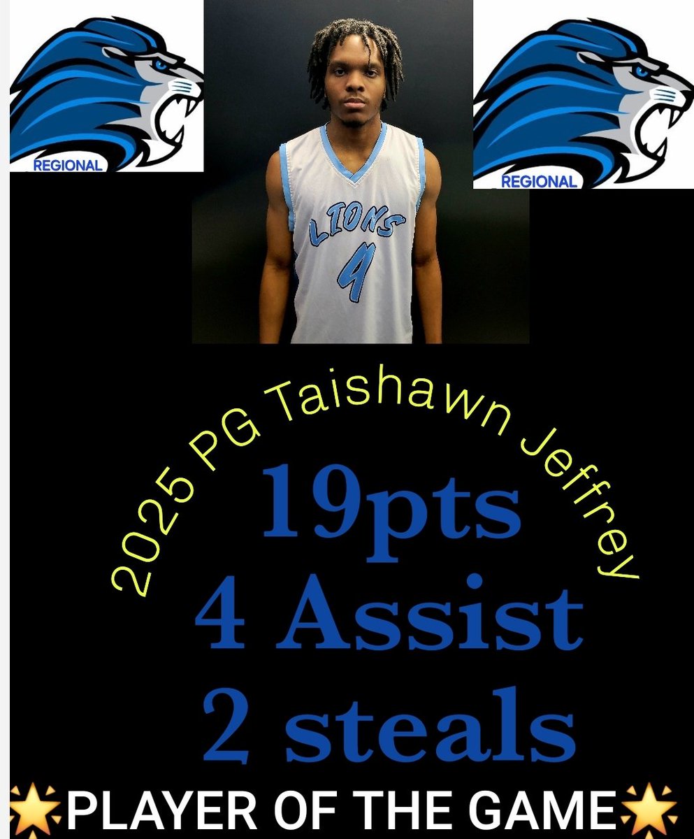 Senior guard steps up big today in Day 2 versus Branford High in the Andrew Jackson Pre-Season Classic. Jeffrey was able to control the game with his pace and create shots for himself as well as his teammates.  Lions Regional finished the event 1-1.