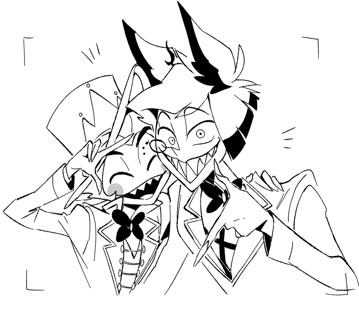 lv9gomenn's tweet photo. #HazbinHotelFanart 

#RadioApple with #Vox want to take a picture with Al too https://t.co/vP8gmNroUC