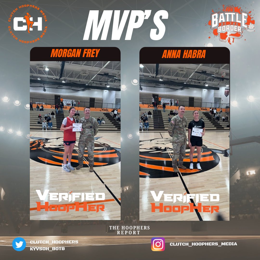 5th game MVP’s Anna Habra <a href="/MHSGirlsBBall1/">Mason Comets Girls Basketball</a> Morgan Frey <a href="/ValkyriesBBall/">Sacred Heart Basketball</a> 

<a href="/KYvsOH_BOTB/">BattleoftheBorder</a> 

More content coming!