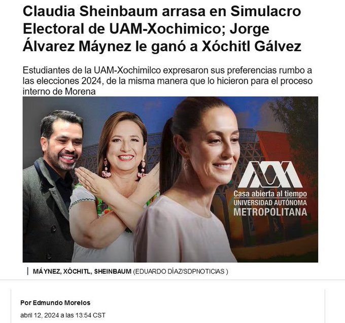 Asmodaeus666's tweet photo. A la UNAM y al IPN les "reponen" su dinero (sin aumento, a pesar de que Obrador les bajó cada año el presupuesto)

 A la UAM no.

Desde que obrador llegó al DF ha intentado destruir la UAM:

* les robó el dinero para un centro cultural (sala de conciertos, teatros, cines, biblioteca), 
* les robó el dinero para la alberca olímpica, 
* les robó el dinero para edificios de laboratorios, restauración de edificios que le pertenece a la UAM en el Centro Histórico, 
* les robó el dinero para construir el Campus Aragón (no hay una piedra), 
* les robó el dinero para el Campus Lerma a medio construir, 
* les robó dinero para edificios dañadísimos por los sismos y que se están cayendo en el Campus Iztapalapa y en el campus Xochimilco, 
* les robó el dinero destinado a edificios a medios construir que nunca se han terminado, etc.

 Desde 2018 le han bajado a la UAM cada el año el presupuesto. 

Además, se hicieron las C.U.L.O, -a las que si les dan dinero- para destruir a la UAM. Pero, ahi van los profesores zurdos de toda la UAM a seguir rumiando sobre marxismo, Gramsci, Trostsky, imperialismo, la 2a República Española y demás burradas.

Ya ahora, la UAM se está cayendo a pedazos. La infraestructura de los edificios es penosa. No hay infraestructura técnica más allá de proyectores (que los profesores tienen que estar cargando). No hay orquesta, no hay Centro cultural, en el departamento de publicaciones se robaron MILLONES y dejaron de imprimir la mayor parte de los proyectos editoriales desde hace 10 años (aunque en los documentos de presupuesto se dice que sí los imprimieron). 

Los niveles de los exámenes de admisión son deplorables y el alumnado que entra no puede escribir su propio idioma. Y eso que la UAM tiene exámenes de admisión mientras que las C.U.L.O.  y las "Chayote Castellanos" no conocen lo que es un exámen.  

Los nuevos "profesores" hablan con faltas gramaticales ("Les veo la próxima semana"). etc. Etc. etc.

La UAM fue un proyecto interesante y es otra de las víctimas más del socialismo. No se quejen. La UAM y México no se merecen más en su mediocridad bananera.

Disfruten lo votado. 

PS: LA UNAM va por el mismo camino, pero nadie se atreve a decir que el emperador va desnudo

@uamradiofm  @UAM_Iztapalapa  @lauammx  @UAMI_PRENSA  @uamcuajimalpa  @UAM_Lerma  @AntropologiaUAM