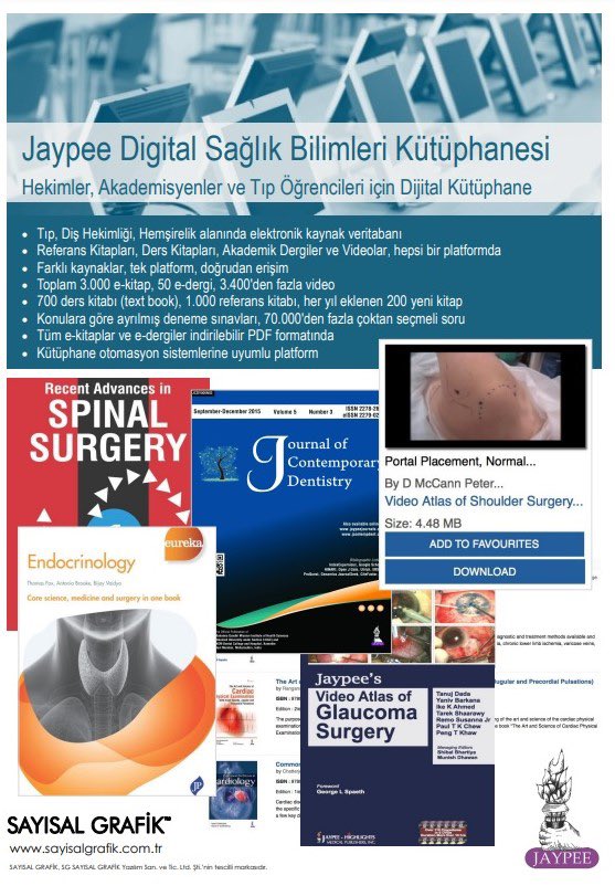 JaypeeDigital veritabanı 12.12.2024 tarihine kadar üniversitemiz deneme erişimine açılmıştır.