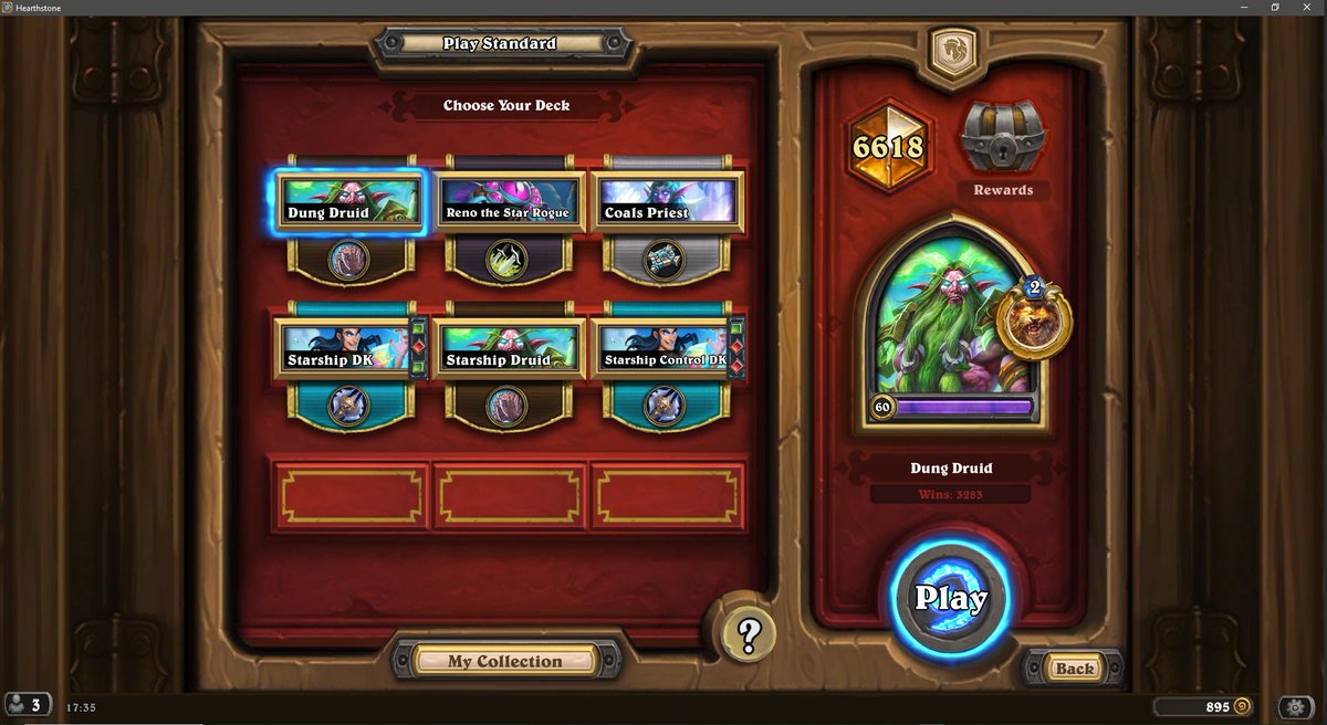 mzswitchpics's tweet photo. Hopped into the dumpster with Dungar Druid. Dungar pumps out so many stats stupidly early. Only crappy thing is that sometimes you just draw the entire top end of the deck and die turn 5 to elemental mage after not playing any cards lol. https://t.co/tQEJ45OmV0