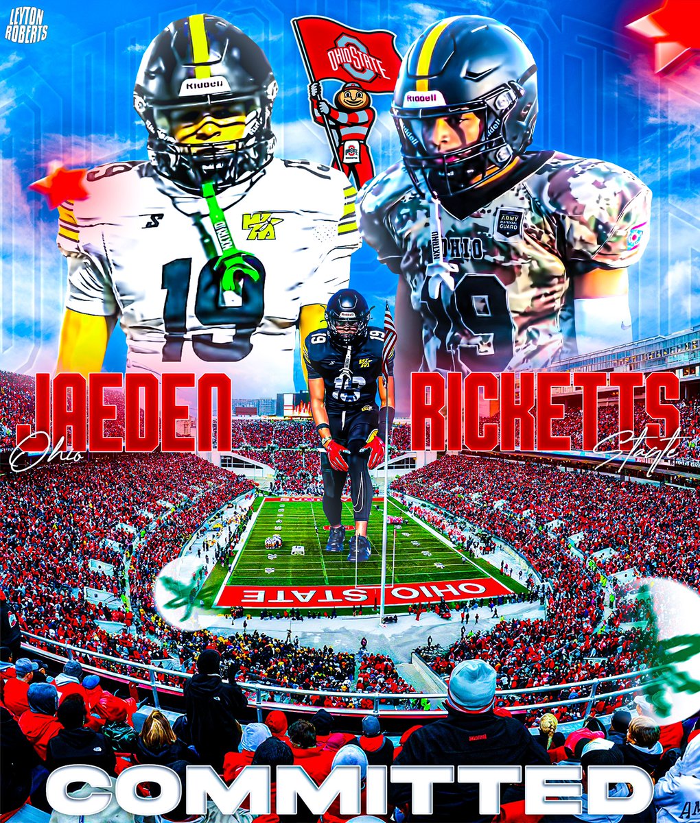 BREAKING: Three star WR Jaeden Ricketts (<a href="/JaedenRicketts2/">Jaeden ricketts</a>) (‘26) has COMMITTED to the Ohio State University, he tells me. 🅾️

He chose Ohio State over schools such as, Penn State, Illinois, and Toledo.

Jaeden is a top 50 WR in the COUNTRY and is soon to be a four star! 👀

#BIA