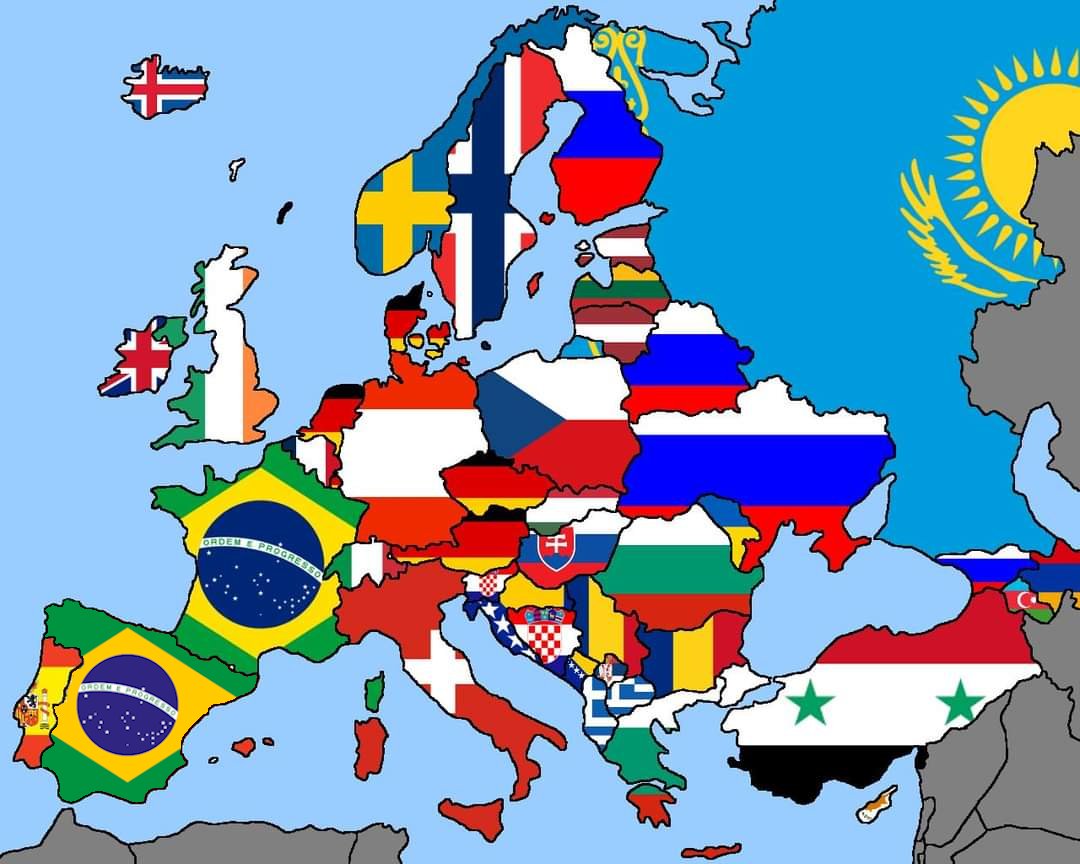 fabricamargo's tweet photo. Did you know that two countries in Europe actually borders with Brazil? 
- Spain / Brazilian Guiana border
- France Guiana/ Brazil border
