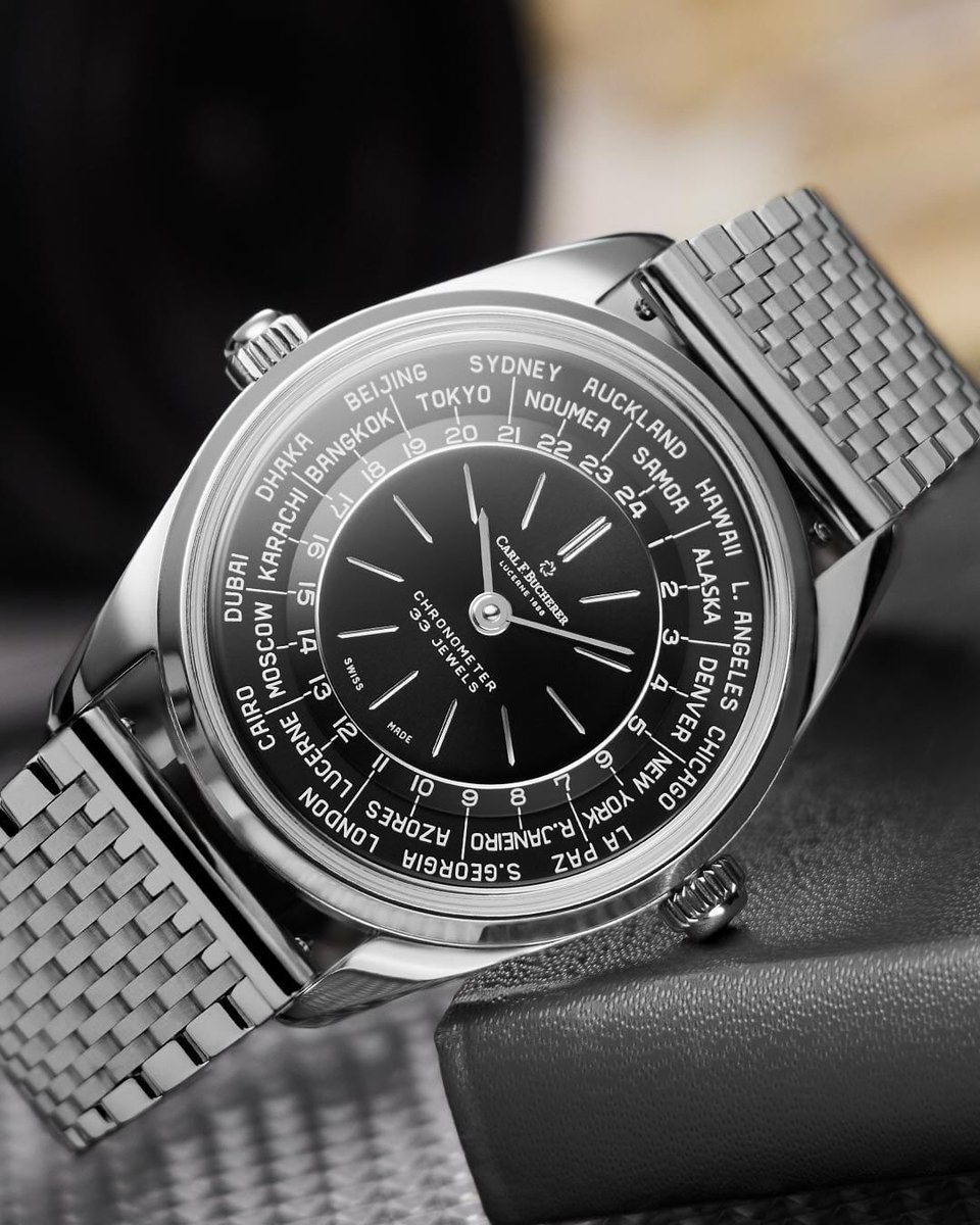 Bucherer_USA's tweet photo. Where Heritage Meets Innovation

The original @CarlFBucherer Worldtimer was one of the first watches to incorporate a second time zone. 

#TourneauBucherer #CarlFBucherer #ExploringTime #HeritageWorldtimer https://t.co/rY0aep9bJu