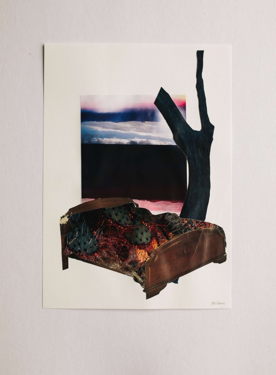 Meet the artists behind 'Through Space and Time' ✨ Megan Williams (she/her) is a bed- based artist and full-time sick person. she works across collage, print, and textiles.

View Megan's work until Sunday 24 November! Library at the Dock, Docklands. artsaccess.com.au/whats-on/throu…