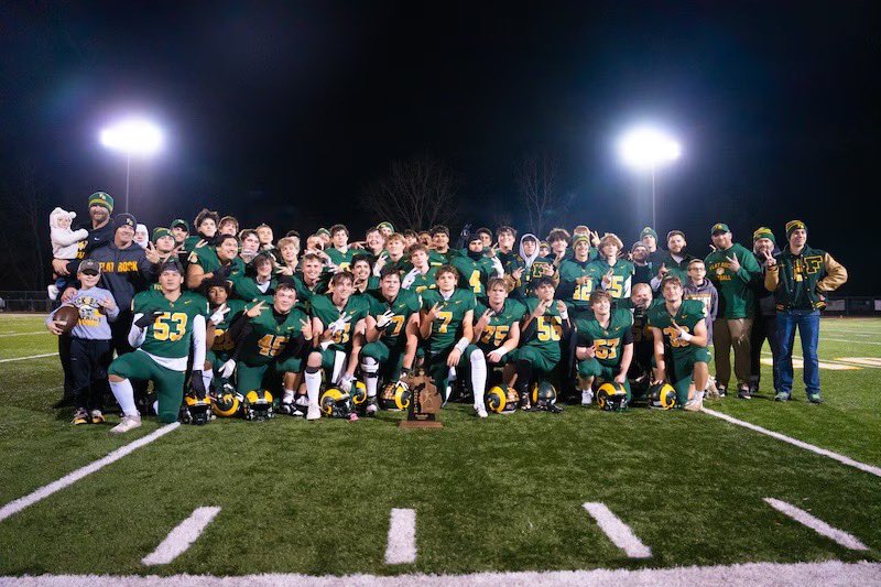 FR_Athletics's tweet photo. The Rams football team will be playing next Saturday 11-23-2024 at Westland John Glenn High School vs Pontiac Notre Dame Prep in the Division 5 State Semi-Finals at 1:00 pm. A trip to Ford Field is 1 win away for our Mighty Rams!! #warh 🐏💚💛 https://t.co/NBFsP85YOZ