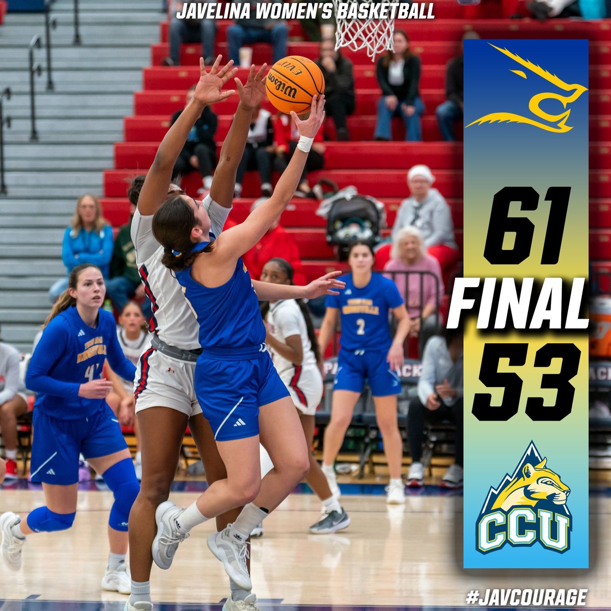 It's a Javelina Dub!!!

Kingsville used balanced scoring and good defense to end their Colorado trip with a win!

#javCOURAGE
