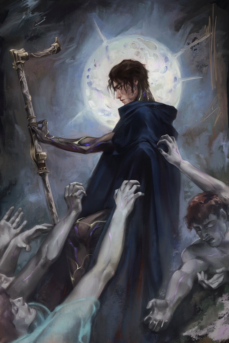 _mimimaru's tweet image. The Herald &amp;amp; The Souls of Zaun 💀 (based on Hiremy-Hirschl’s Souls On The Banks of the Acheron) #Arcane #ArcaneSeason2