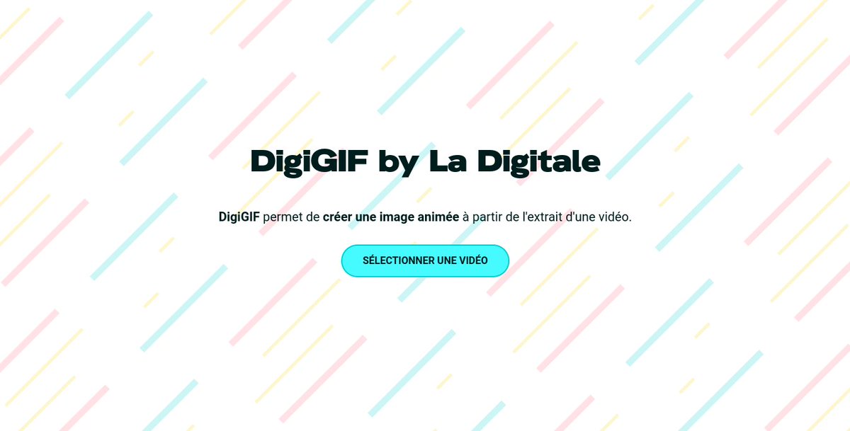 TirotG's tweet photo. #DigiGIF est une application en ligne qui permet de créer une images animée #GIF à partir d'une #vidéo grâce à la puissance de FFmpeg.
#LaDigitale
https://t.co/LwQ6YDv553 https://t.co/n587MQkqFi