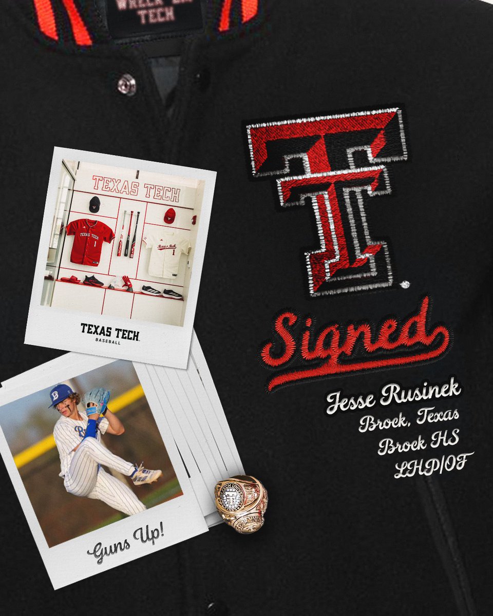 Texas Tech Baseball (@ttu_baseball) on Twitter photo He can swing it and throw it!
We've added two-way player and Brock native Jesse Rusinek to the squad!
#WreckEm | <a href="/JesseRusinek/">Jesse Rusinek</a> He can swing it and throw it!
We've added two-way player and Brock native Jesse Rusinek to the squad!
#WreckEm | <a href="/JesseRusinek/">Jesse Rusinek</a>
