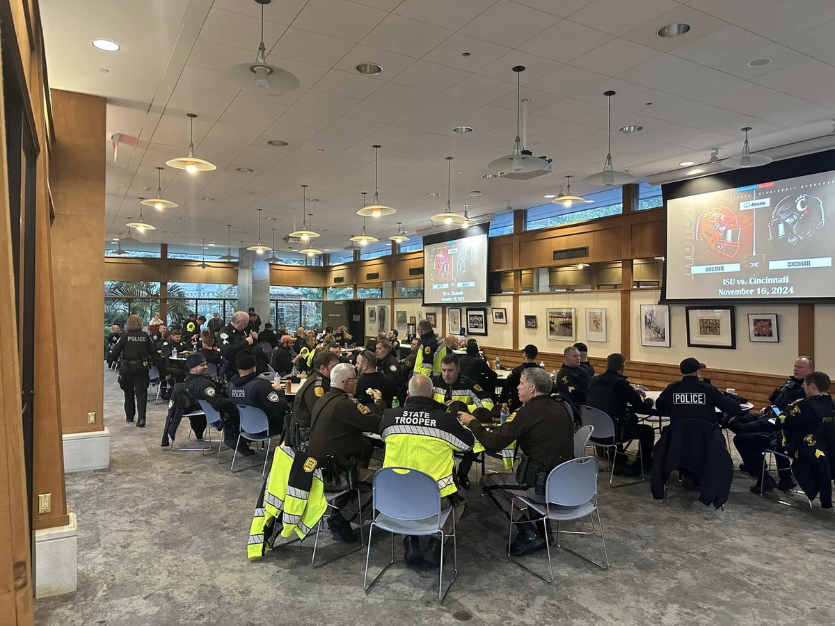 Sixth home football 🏈 game of the season! 
✅ 3 Briefings done!
✅ Emergency Operations Center (EOC)Open!
✅ Stadium Operations Center (SOC) Open! 
The #bestteamaround is ready for a great night game! #cyclONEnation