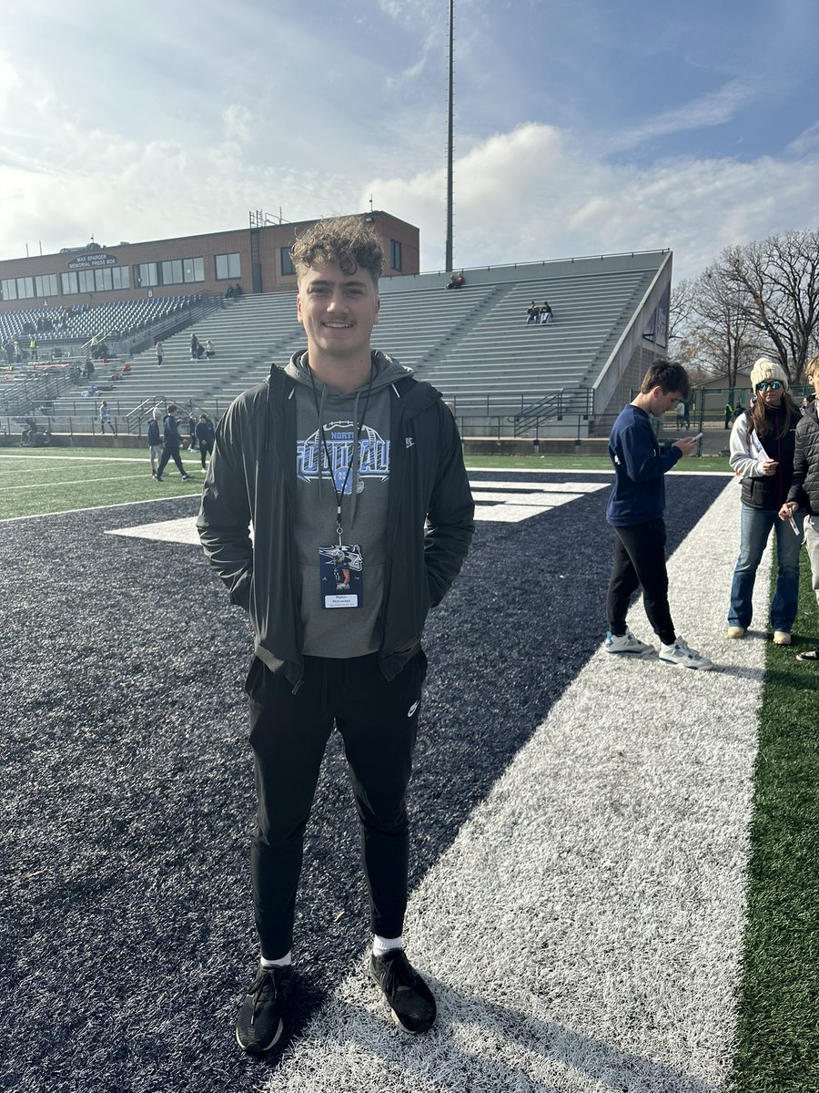 Peyton McCracken (@pmccracken16) on Twitter photo Had a great time at <a href="/UWStoutFootball/">UW-Stout Football</a> game today. Thanks @TYaeggi_UWStout for the invite. Hope to get back sometime
<a href="/BlueDevil_HC/">Clayt Birmingham</a> <a href="/ECNfootball/">Eau Claire North Football</a> Had a great time at <a href="/UWStoutFootball/">UW-Stout Football</a> game today. Thanks @TYaeggi_UWStout for the invite. Hope to get back sometime
<a href="/BlueDevil_HC/">Clayt Birmingham</a> <a href="/ECNfootball/">Eau Claire North Football</a>