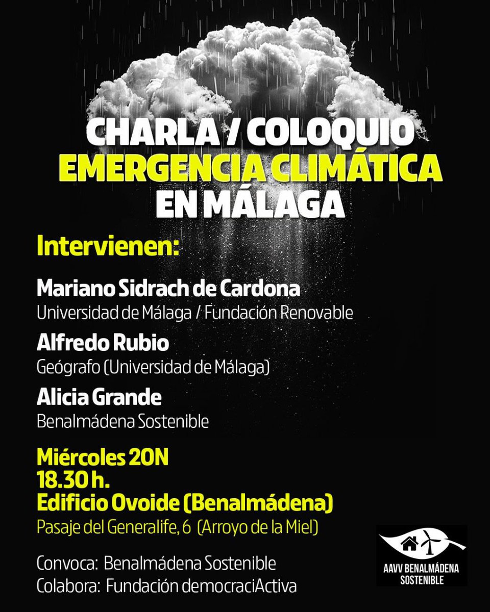 Fundacinde76222's tweet photo. La Fundación democraciActiva colabora en el acto, que tendrá lugar en Benalmádena, el miércoles, 20 de noviembre, a las 18:30 h. https://t.co/mVnYVTiryN