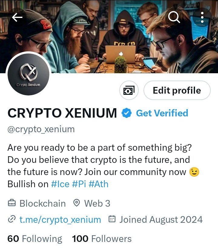 crypto_xenium's tweet image. 100 followers on X

#bigthingsstartsmall 
#100followers #X