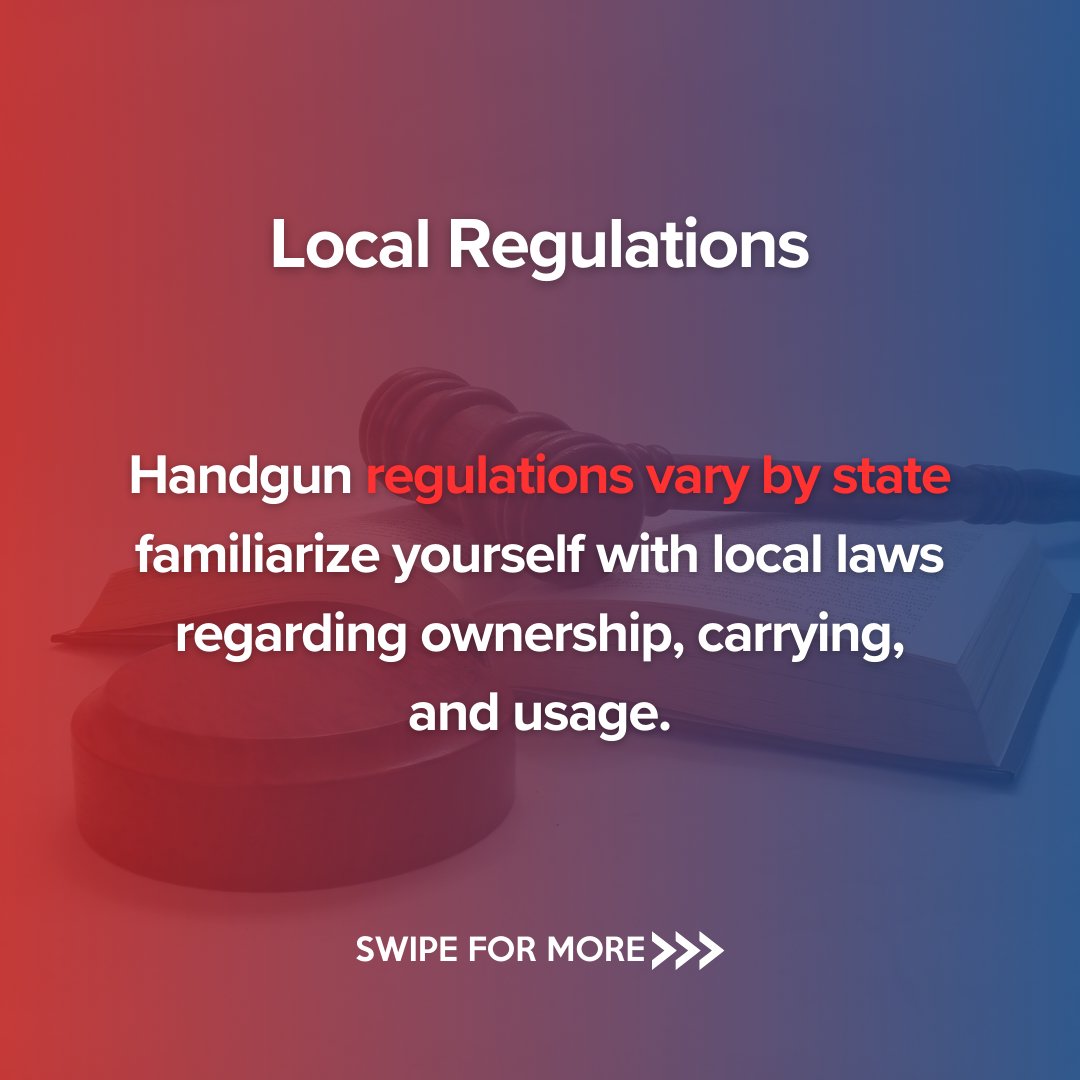 FirearmSafetyA's tweet photo. The basics of gun safety start with knowing the laws.     #protection #selfdefense #safety #gunlaws #firearmsafety #localregulations #Permits https://t.co/nm73zWzip6