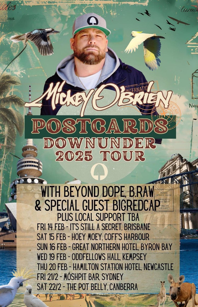 <a href="/OBorebody/">Mickey O'Brien</a> will be touring in Japan and Australia at the end of January into February of 2025.