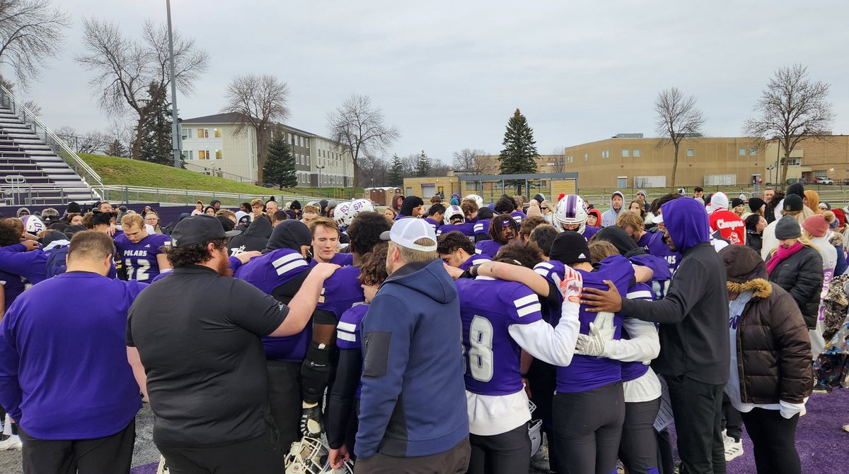 MisterAnnouncerGuy (@g_maccabee) on Twitter photo Underclassmen teammates, coaches, announcers, family and friends all gathered praying over the seniors after their final game of the season today. Love what's goes on here with the <a href="/CrownCollege/">Crown College</a> <a href="/CrownPolars/">Crown College Polars</a> <a href="/CrownCollegeFB/">Crown College Football</a> team! #GoPolars! Underclassmen teammates, coaches, announcers, family and friends all gathered praying over the seniors after their final game of the season today. Love what's goes on here with the <a href="/CrownCollege/">Crown College</a> <a href="/CrownPolars/">Crown College Polars</a> <a href="/CrownCollegeFB/">Crown College Football</a> team! #GoPolars!
