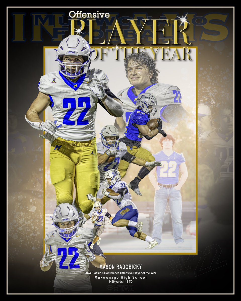 Barefoot Productions (@barefootprodllc) on Twitter photo ๐จ Classic 8 Conference Offensive Player of the Year ๐จ
Big fat Barefoot Congratulations in a poster to <a href="/MukFootball/">Mukwonago Football</a> <a href="/MasonRadobicky/">Mason Radobicky</a>
A helluva career, Rado. Go forth and prosper. ๐จ Classic 8 Conference Offensive Player of the Year ๐จ
Big fat Barefoot Congratulations in a poster to <a href="/MukFootball/">Mukwonago Football</a> <a href="/MasonRadobicky/">Mason Radobicky</a>
A helluva career, Rado. Go forth and prosper.