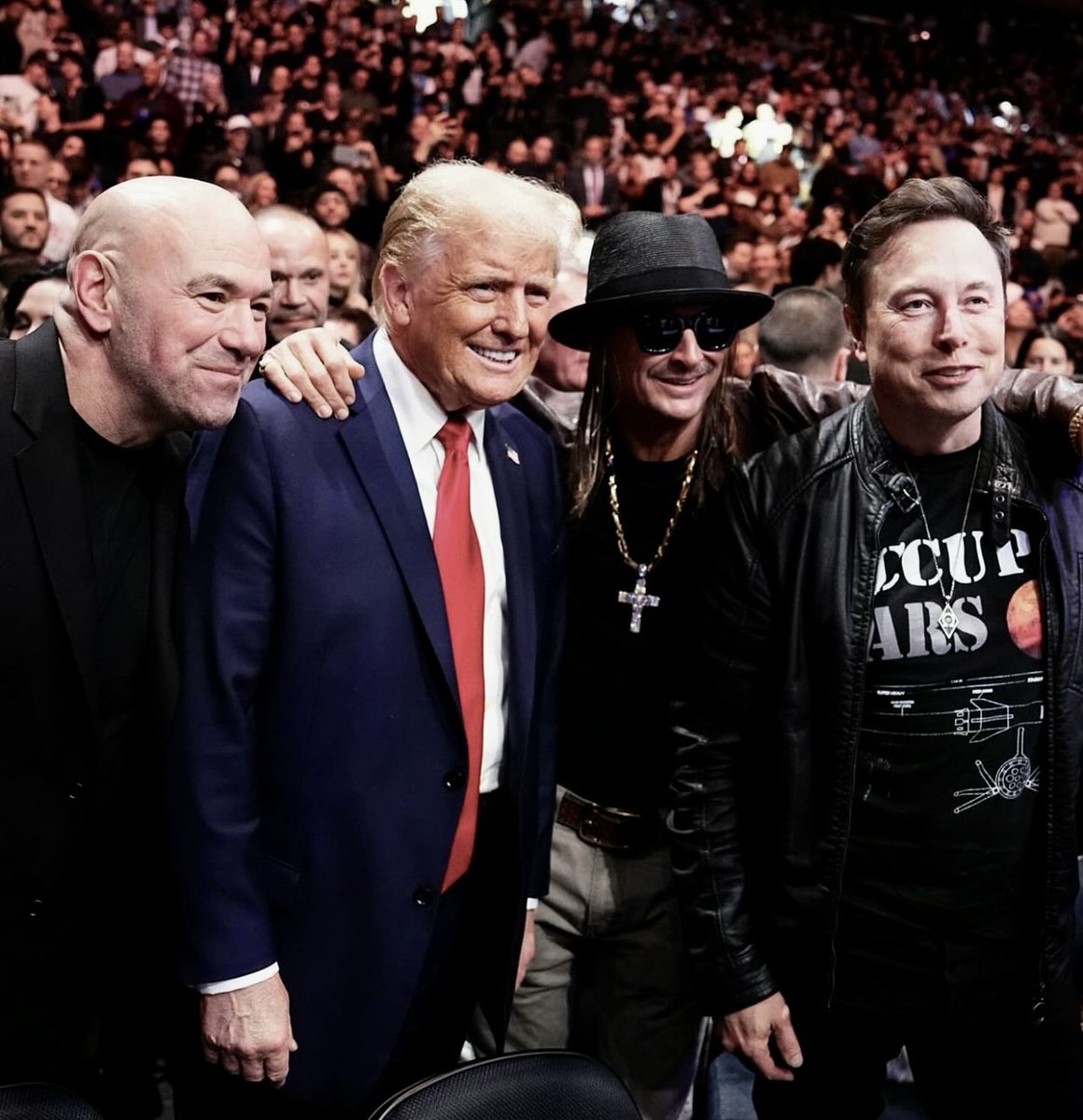 fightforcex's tweet photo. DONALD TRUMP FT. ELON MUSK AT #UFC309 🇺🇸 #maga https://t.co/uC3qngbJRf