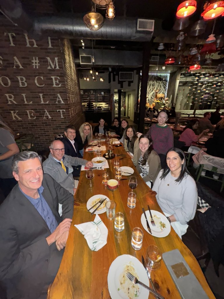 NYU dinner at #TLM2024 
Great to connect with our <a href="/NYULH_GastroHep/">Gastroenterology & Hepatology | NYU Langone Health</a> family 
<a href="/NorthupHepTXP/">Patrick Northup, Hepatology and Liver Transplant</a> 
<a href="/JVittorioMD/">Jennifer Vittorio</a> <a href="/saikirankilaru/">saikiran kilaru</a> <a href="/aryana_chan/">Aryana Chan</a>
<a href="/AASLDtweets/">AASLD</a>