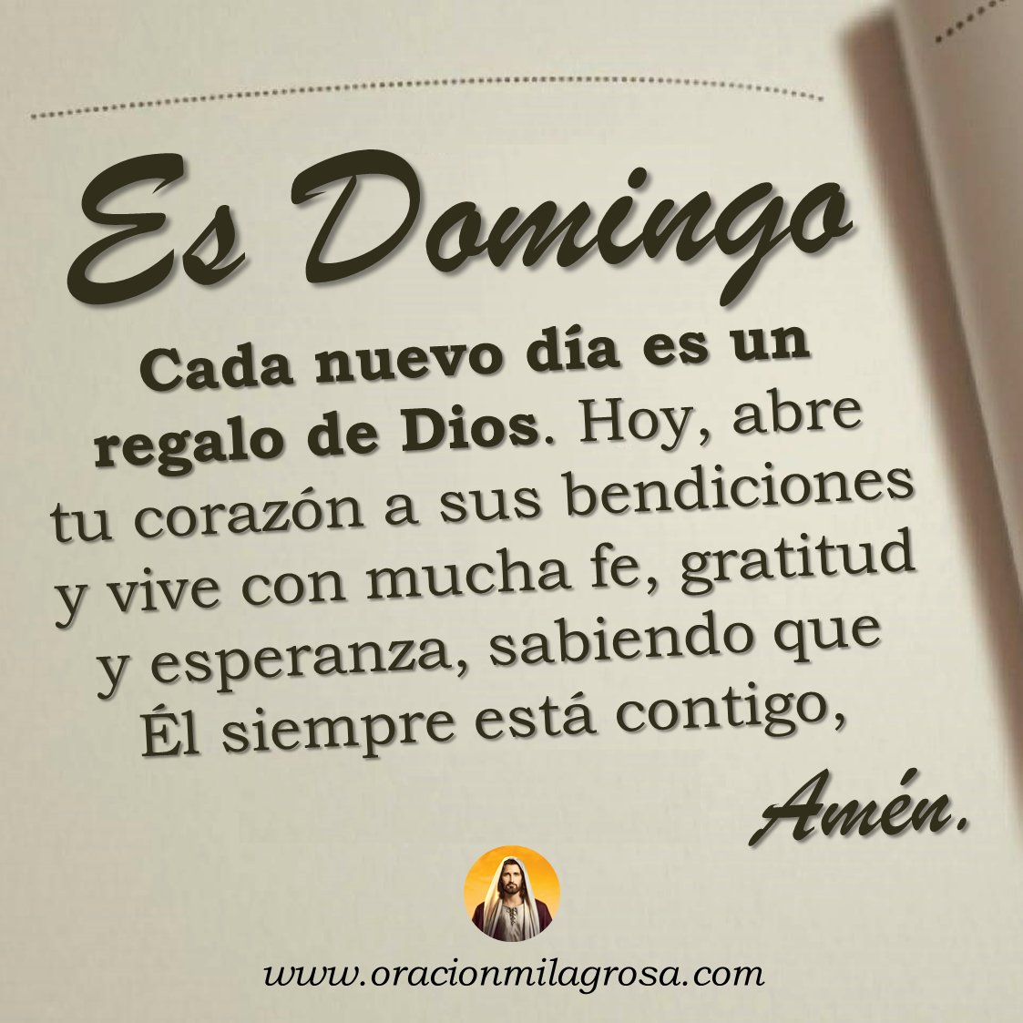 Oración para hoy domingo 17 de noviembre 👉 youtu.be/Huws42_UyoU ✨