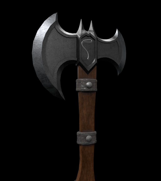 meltxezo's tweet photo. dwarven waraxe #blender #waraxe #substancepainter #RobloxDev #freeugc https://t.co/VyJGWGnTYp