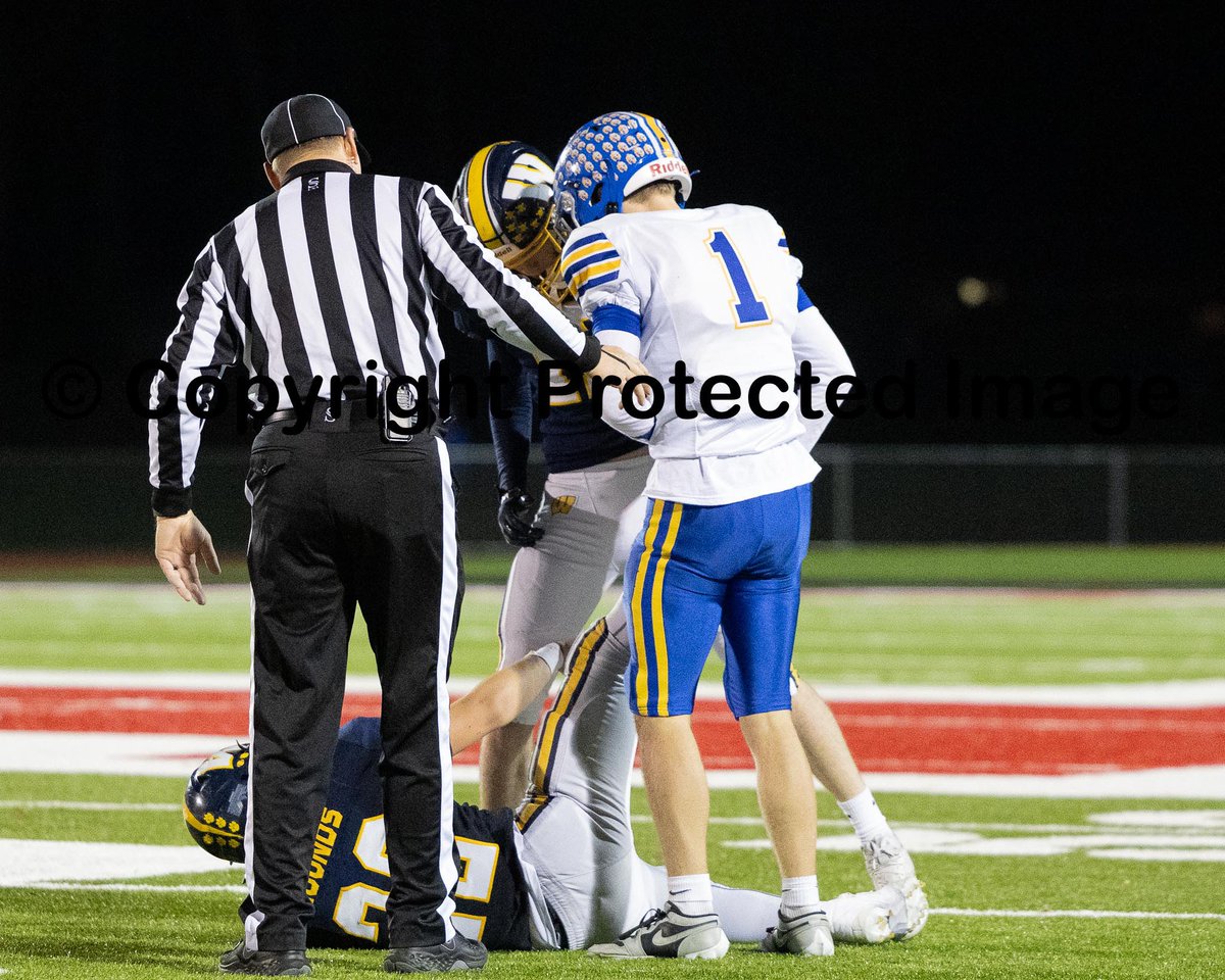 I personally felt this one deserved to be by itself, Kudos to Justin Schell for his display of sportsmanship tonight assisting a Wilmington play suffering from cramps. Young man your parents and coaches should be very proud of you.