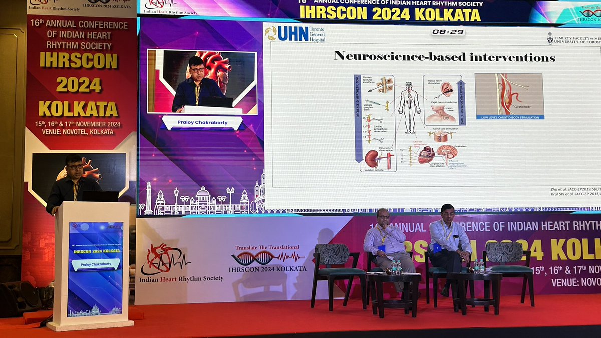 Suchit Majumdar (@suchitmajumder) on Twitter photo The third day of meeting - excellent translational talk on vagal nerve stimulaton by Dr Praloy Chakraborty #IHRS 2024 # translational SP <a href="/abhishek_mbbs/">Abhishek</a> @drrpathak <a href="/manak_18/">Deepak Padmanabhan</a> <a href="/DCR_Dr/">Deep Chandh Raja</a> The third day of meeting - excellent translational talk on vagal nerve stimulaton by Dr Praloy Chakraborty #IHRS 2024 # translational SP <a href="/abhishek_mbbs/">Abhishek</a> @drrpathak <a href="/manak_18/">Deepak Padmanabhan</a> <a href="/DCR_Dr/">Deep Chandh Raja</a>