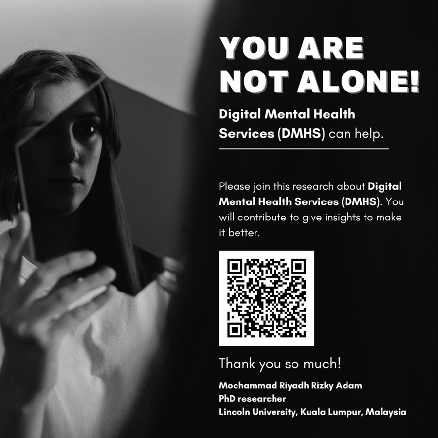rizkypierr's tweet photo. #tolongbantu ksh insights dgn mengisi kuesioner penelitian #doktoral ttg Digital Mental Health Services (DMHS). #indonesiamaju ini kuesionernya > https://t.co/mjcRaz9PMh

Thank u. 
Moch. Riyadh Rizky Adam 

#MentalHealthAwareness #mentalhealth #IndonesiaEmas2045 #LPDP #GenZ https://t.co/GbfP6hA9Fw