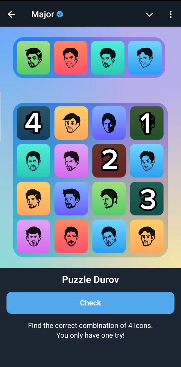majorstarCombo's tweet photo. ⭐ Major Star Puzzle Durov ⭐
🗓️ 17 November 2024
✨ Durov Puzzle DAILY COMBO✨
🎁 Claim: 5000✅
⭐ DON'T MISS MAJOR STAR ⭐
✅FOLLOW
✅ LIKE
✅ RETWEET
#majorstar #puzzle #majorpuzzle #hamsterkombat #puzzledurov #Blum #tomarketcombo https://t.co/0qy01n5A6d
