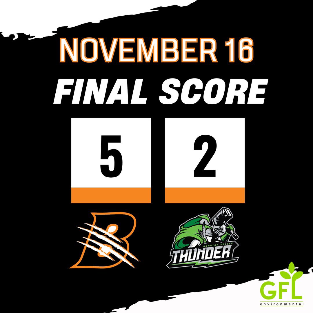 Bobcats WIN 5-2! ! ! 
.
El-Tahhan 2 (G)
Fendelet (G) (A)
Moore (G) (A)
Hikida (G)
Fritz 2 (A)
Nardelli 2 (A)
Miller (A)
Wiltsie (A)
Kirkwood 28/30
.
We are back at home on Friday night! Let’s pack the Civic for family weekend!
.
#BorderCityBuilt