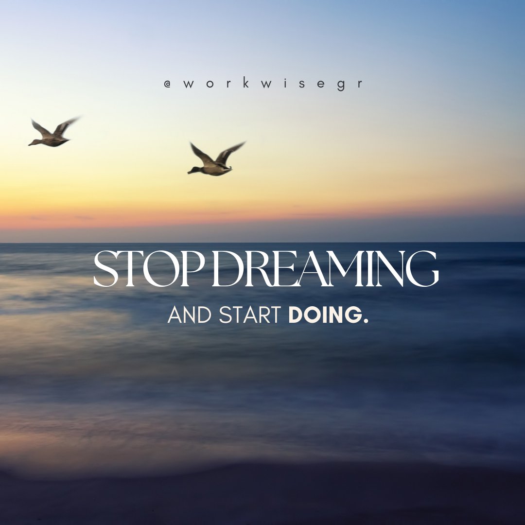 WorkWiseGR's tweet photo. While dreaming is a crucial first step in envisioning a successful career, it is the tangible steps taken that bring those dreams to life.
  
#sundaymotivation #positivethoughts #careercounselling #careergrowth #careertips #workwisegr #cvexpertsgr https://t.co/SnbRXt9nur