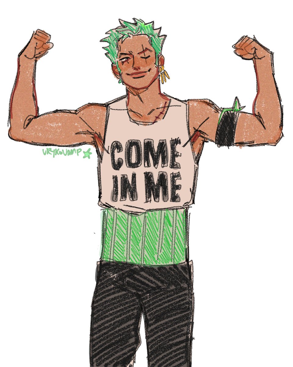 i bought #zoro this shirt personally