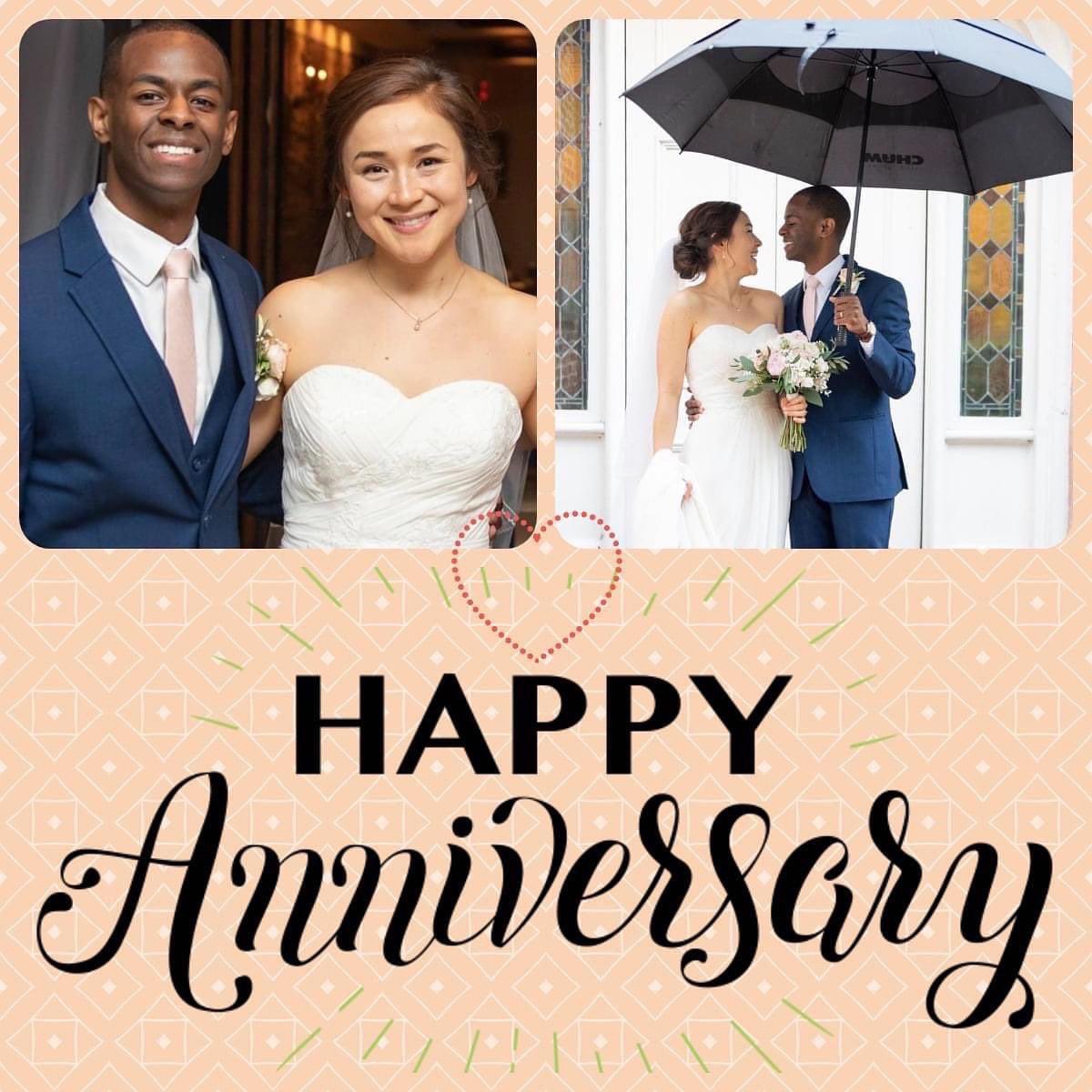 Happy 5th Anniversary to my SONshine and Daughter-in-love!!! May God continue to bless you both. ♥️ ♥️