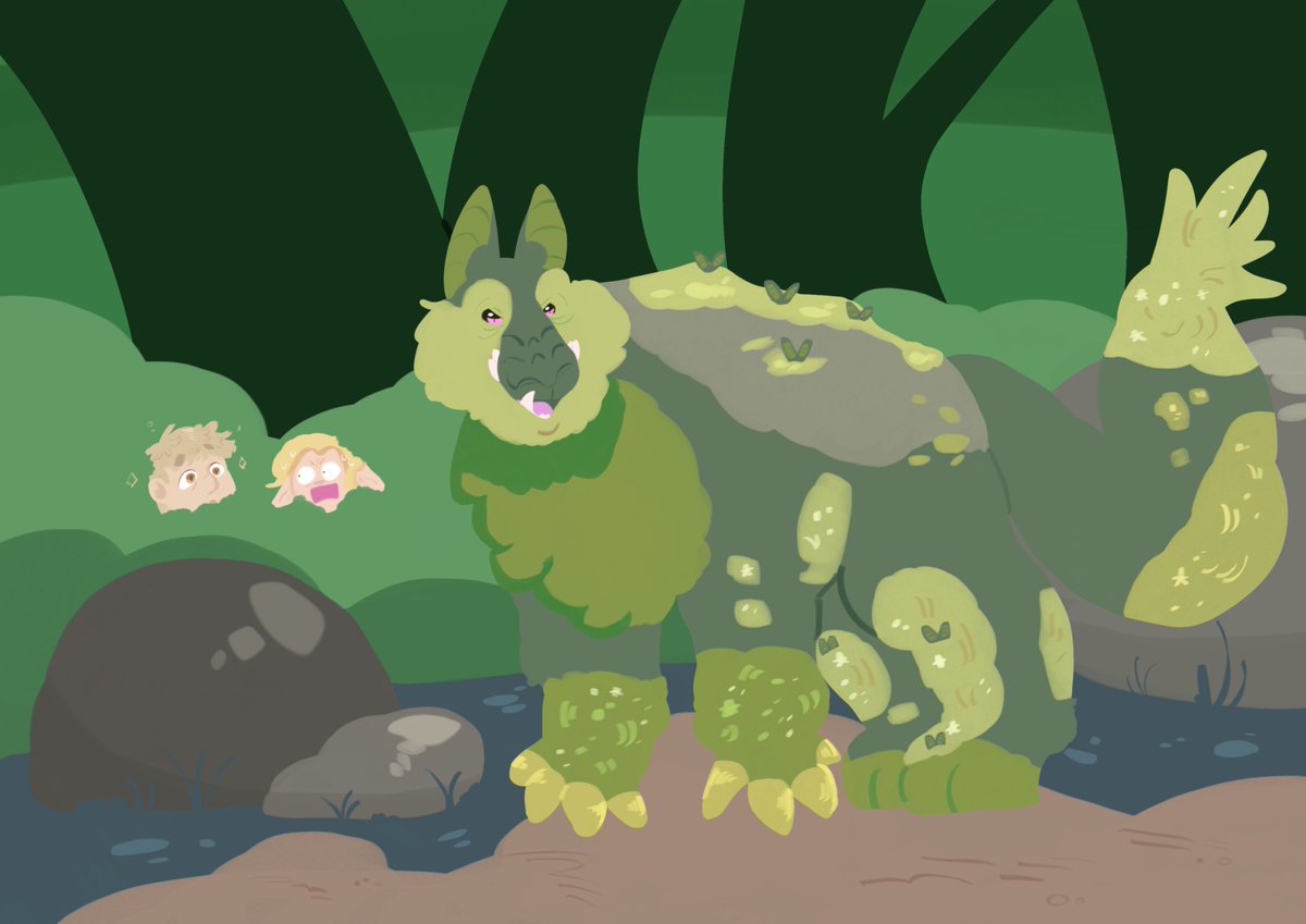 #dungeonfight2024 attack for saa the prompt was design a cool monster that would make Laios jealous